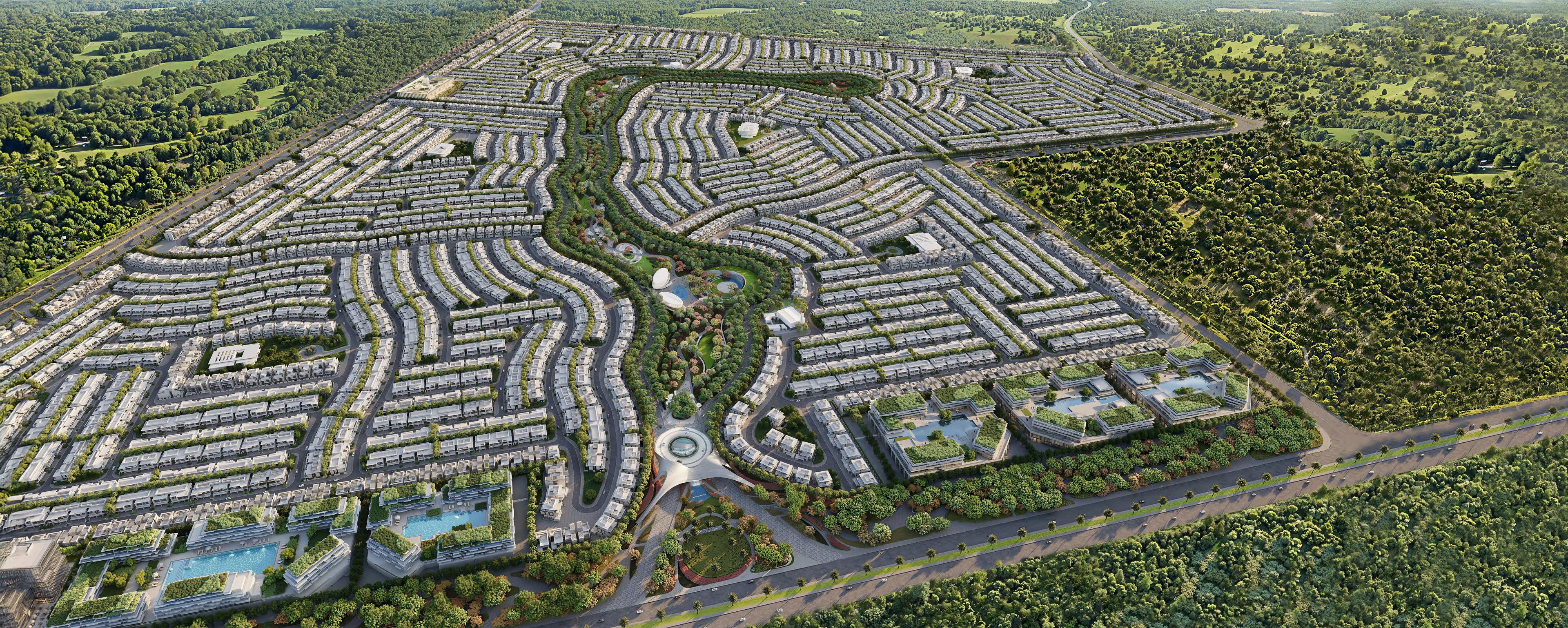 Azizi Florence master community masterplan in Sharjah